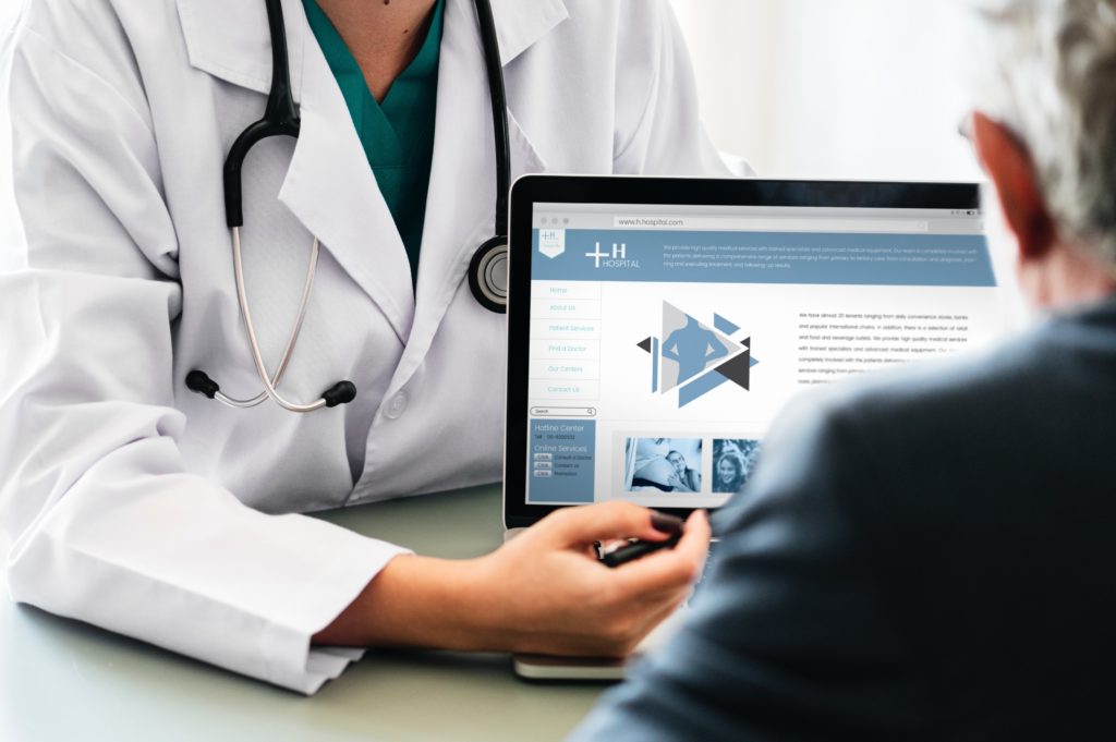 a doctor explaining to a patient