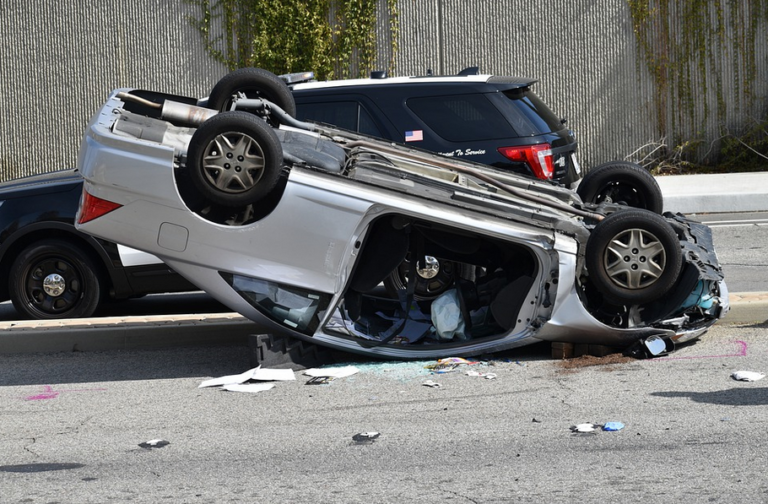 Auto accident scene